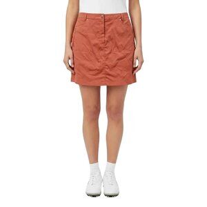 N'VO By Lanctot Women's‎ Red Orange With Inner Shorts Golf Skort Size 10